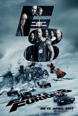 The Fate of the Furious Wooden Framed Poster
