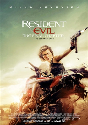 Resident Evil: The Final Chapter Wooden Framed Poster
