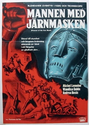 La vendetta della maschera di ferro Canvas Poster