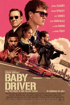 Baby Driver Wooden Framed Poster