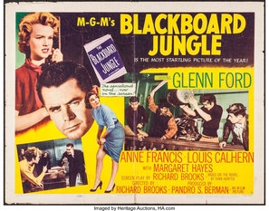 Blackboard Jungle Wooden Framed Poster