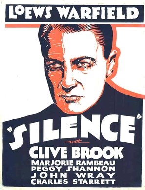 Silence Wooden Framed Poster