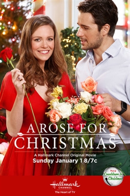 A Rose for Christmas Poster with Hanger