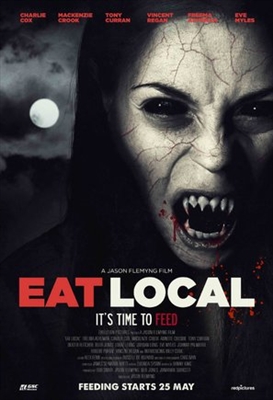 Eat Local Metal Framed Poster