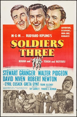 Soldiers Three Poster with Hanger