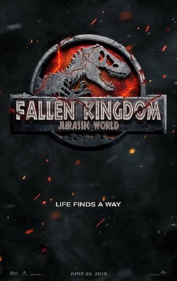 Jurassic World Fallen Kingdom Poster with Hanger
