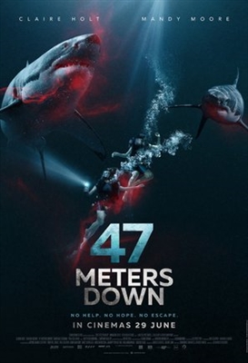 47 Meters Down Wooden Framed Poster