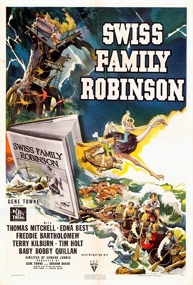 Swiss Family Robinson Wooden Framed Poster