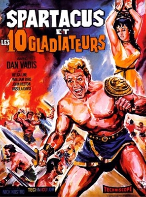 Gli invincibili dieci gladiatori  Wooden Framed Poster