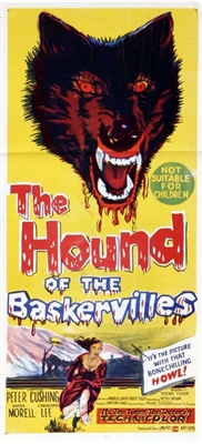 The Hound of the Baskervilles Wooden Framed Poster