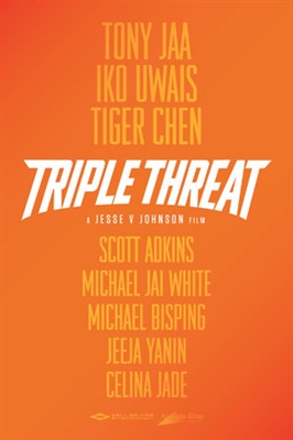 Triple Threat Wooden Framed Poster