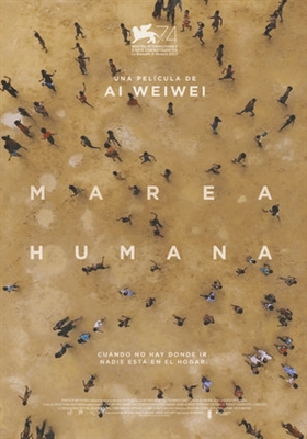 Human Flow Wooden Framed Poster