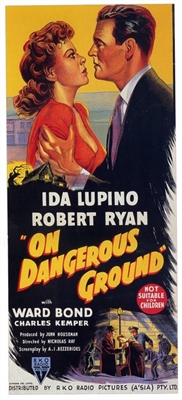 On Dangerous Ground Wooden Framed Poster
