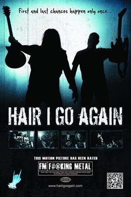 Hair I Go Again Poster with Hanger