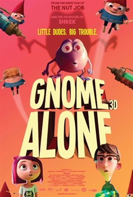 Gnome Alone Poster with Hanger