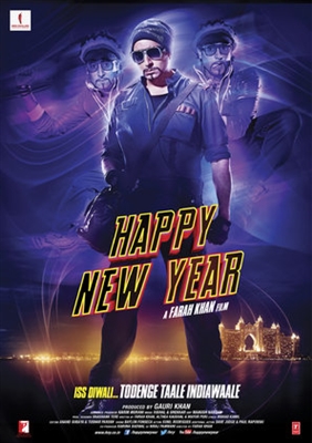 Happy New Year Metal Framed Poster