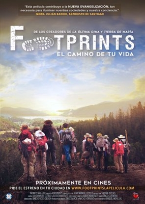 Footprints, the Path of Your Life Metal Framed Poster