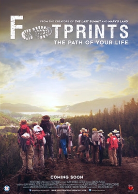 Footprints, the Path of Your Life Metal Framed Poster