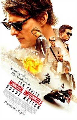 Mission: Impossible - Rogue Nation  Wooden Framed Poster