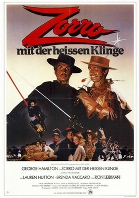 Zorro, the Gay Blade Poster with Hanger
