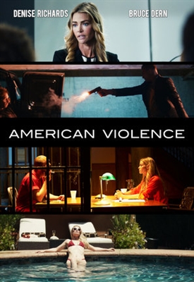 American Violence Wooden Framed Poster