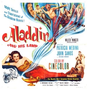 Aladdin and His Lamp Canvas Poster