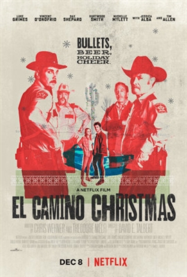 El Camino Christmas Metal Framed Poster