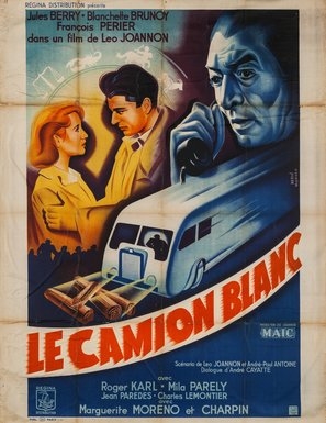 Le camion blanc Poster with Hanger