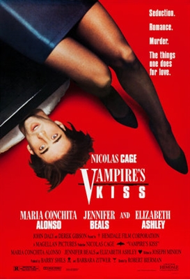 Vampire's Kiss Wooden Framed Poster