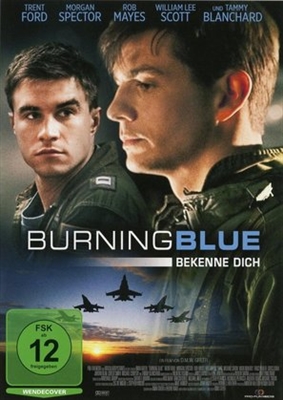 Burning Blue Poster with Hanger