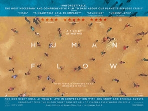 Human Flow Wooden Framed Poster