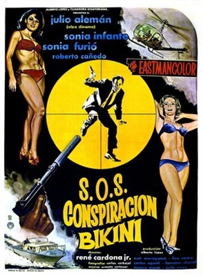 SOS Conspiracion Bikini  Wooden Framed Poster
