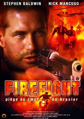 Firefight Wooden Framed Poster