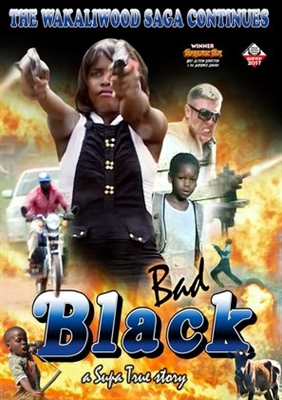 Bad Black Canvas Poster