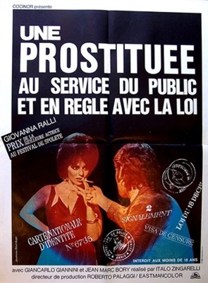 Una prostituta al servizio del pubblico e in regola con le leggi dello stato poster