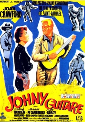 Johnny Guitar Wooden Framed Poster