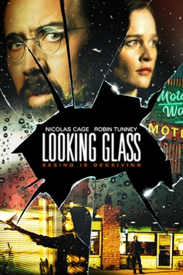 Looking Glass Wooden Framed Poster