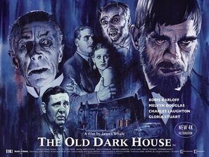 The Old Dark House Wooden Framed Poster