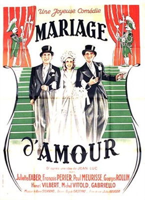 Mariage d'amour Wooden Framed Poster