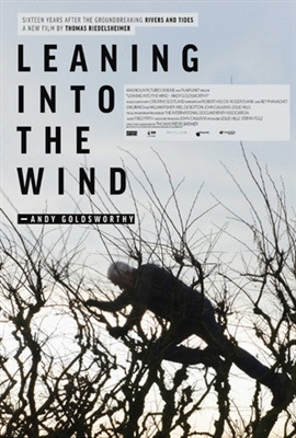 Leaning Into the Wind: Andy Goldsworthy Poster with Hanger