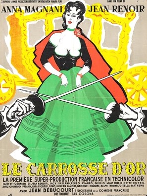 Le carrosse d'or Poster with Hanger