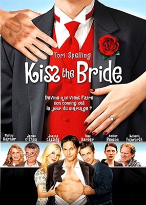 Kiss the Bride Wooden Framed Poster