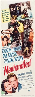 Manhandled Poster with Hanger