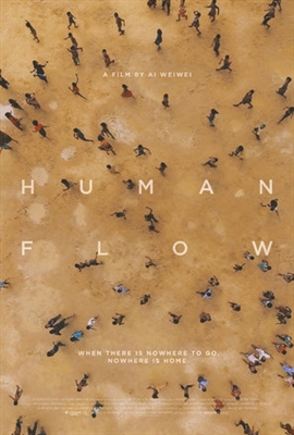 Human Flow Poster with Hanger