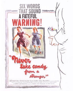 Never Take Sweets from a Stranger Wooden Framed Poster