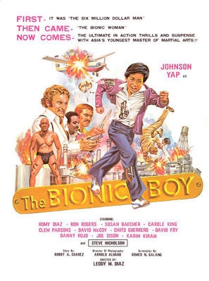 Bionic Boy Wooden Framed Poster