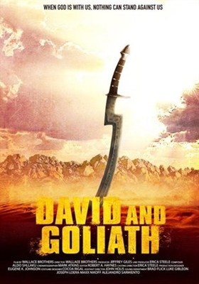 David and Goliath  Wood Print