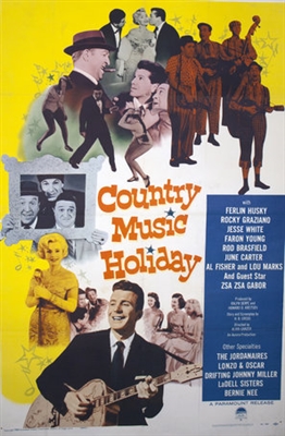 Country Music Holiday Wood Print