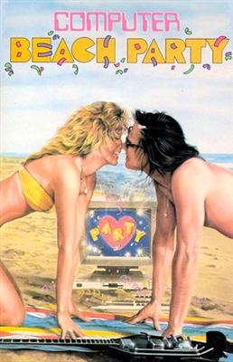 Computer Beach Party Poster with Hanger