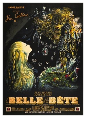 La belle et la bête  Metal Framed Poster
